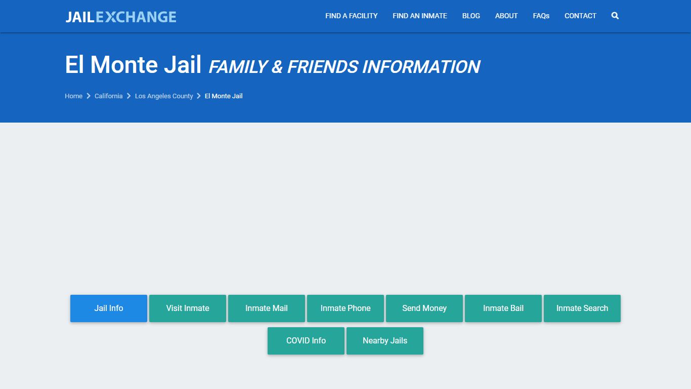 El Monte Jail Visitation | Mail | Phone | El Monte, CA